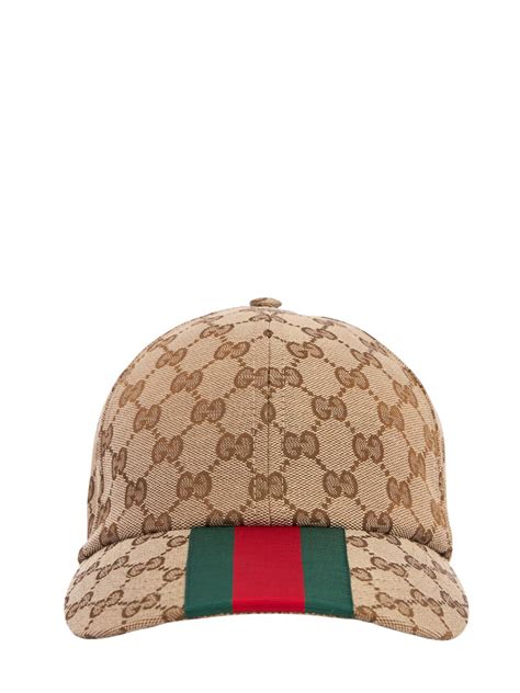 gucci bb biege hat|Original GG baseball hat in beige and ebony .